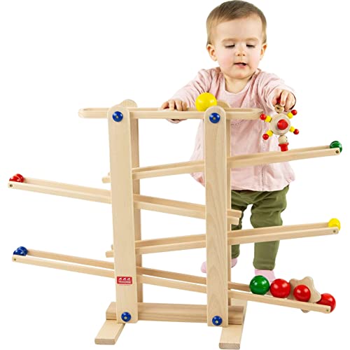 Trihorse – Holz Kugelbahn MAXI inkl. 1...