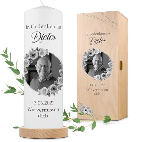 GRAVURZEILE Bedruckte Kerze - In...