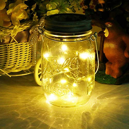 Mason Jar Licht, Solar Laterne 20Leds...