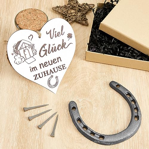 Hufeisen Glücksbringer Geschenk Set mit...