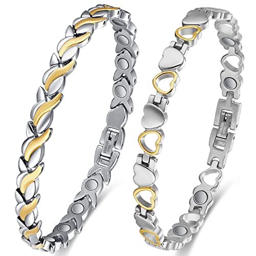 Vicmag 2 PCS Magnetarmband Damen,...